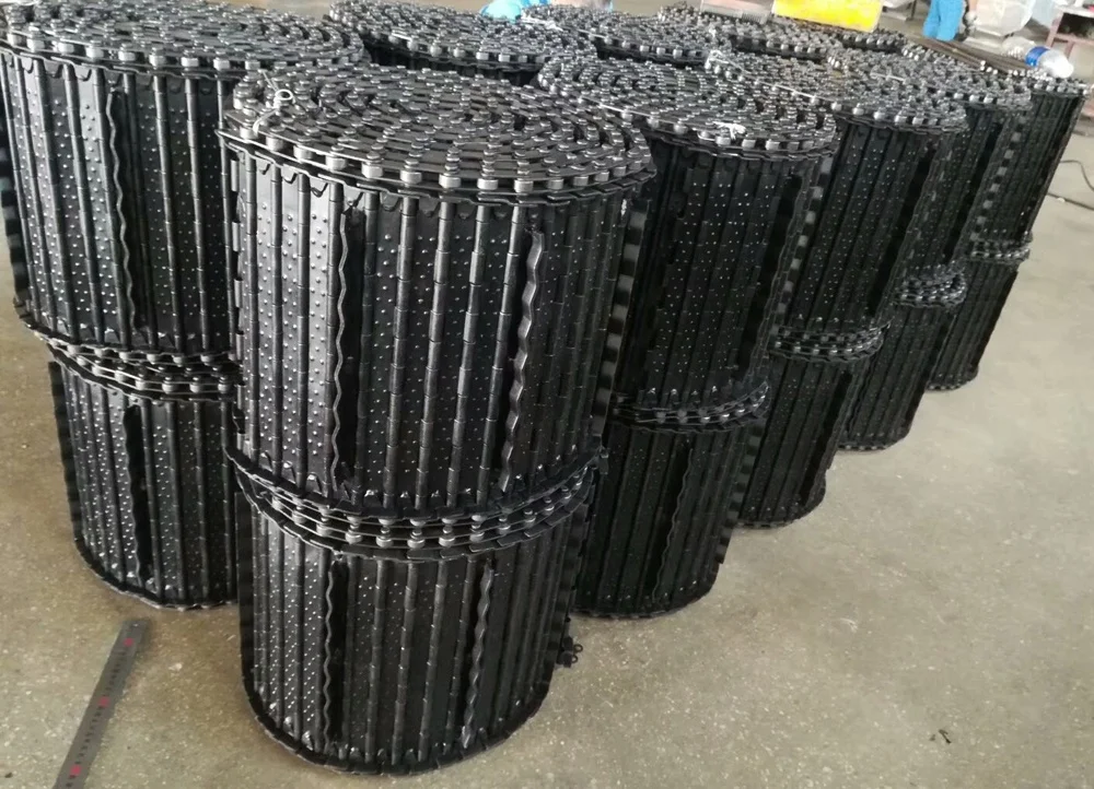 Factory Supply CNC Chip Conveyor Chain Various Pitch Steel Plate Hinged Conveyor Chain