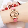 cuir doré rose
