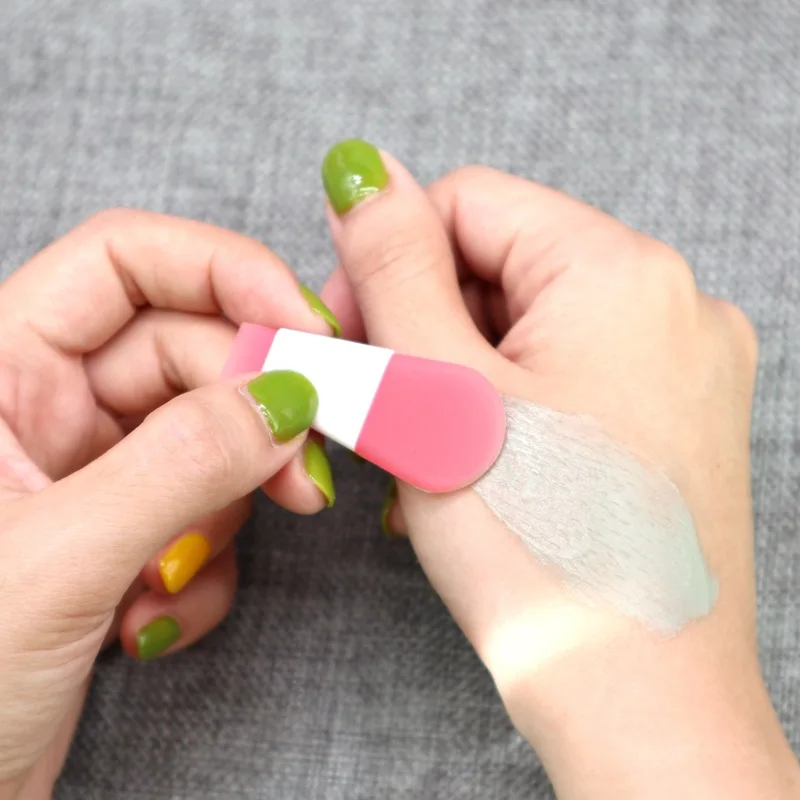 Короткая ручка 5 см Мини силиконовая маска для лица щетка глиняная грязь DIY маска аппликатор щетка