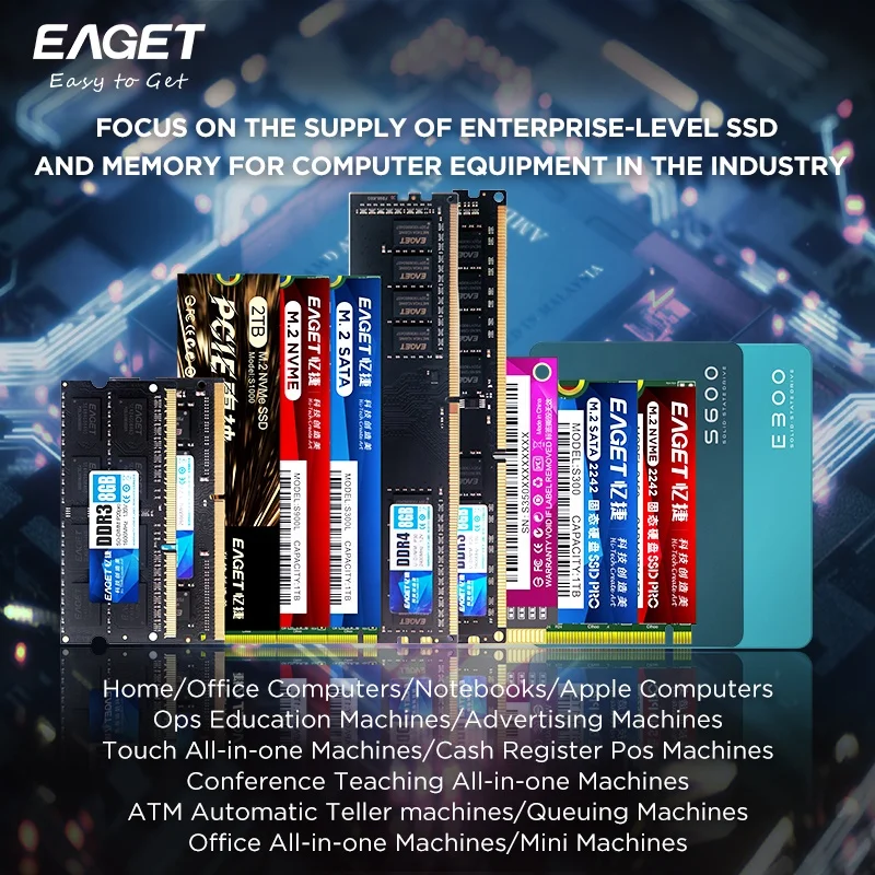 EAGET 128GB SATA3 SSD - Fast Read/Write Speeds for Notebooks