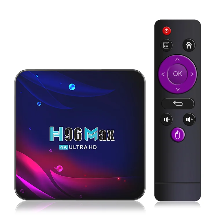 QUNSHI TECH Wholesale Factory Price H96 Max V11 RK3318 Dual Dual Band Wifi 4g 32g 4k Smart TV Android Set Top Box H96max