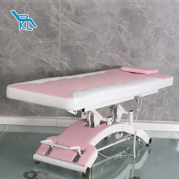Cheap Price Adjustable Luxury Body Treatment Spa Treatment Beauty Salon Cosmetics Eyelash 3 Electric Motor Facial Massage Bed
