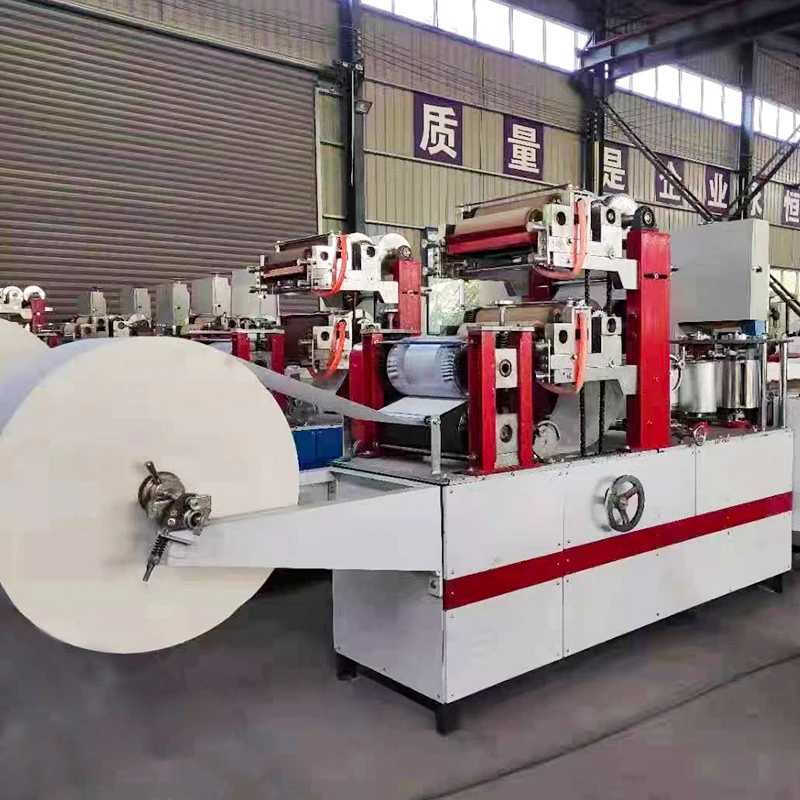 Fully Automatic Tissue Paper Embossing Machine Napkins Paper Folding