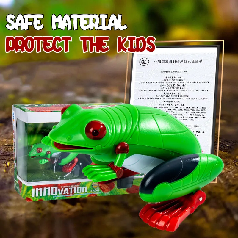 Remote Control Led Frog Toy – Realistic Rc Animal For Kids