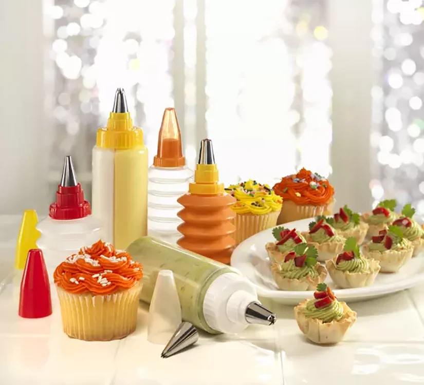 Mini Baking DIY Icing Piping Plastic Cakes Cream Decorating Squeeze Bottle