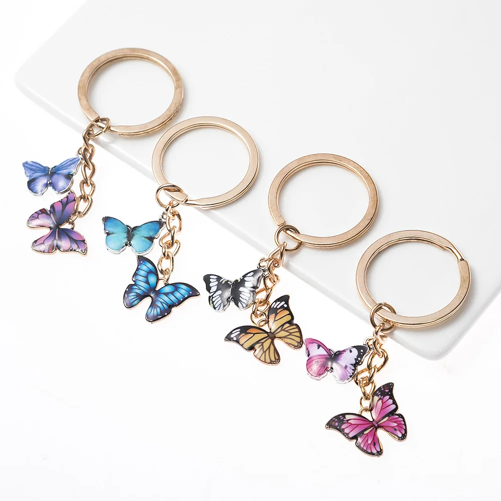 ARFUKA Keychain Butterfly Pendant Keyring Car Key Chain Key Holder