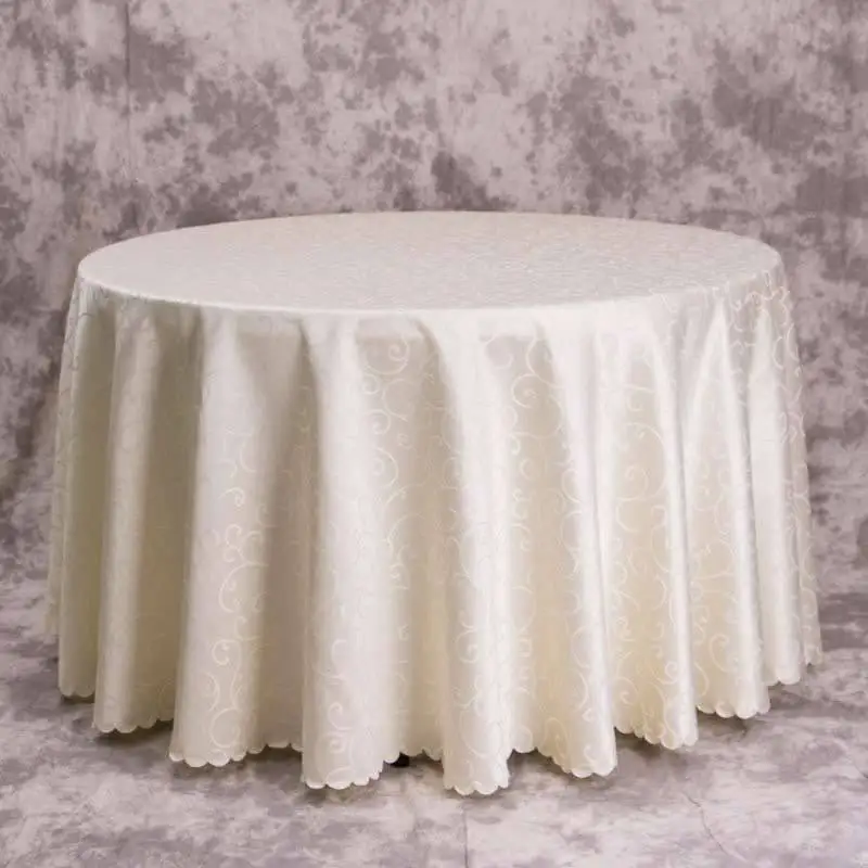 Large white champagne purple luxury wedding jacquard tablecloth floral party pink linen table cloths classic fabric targeta