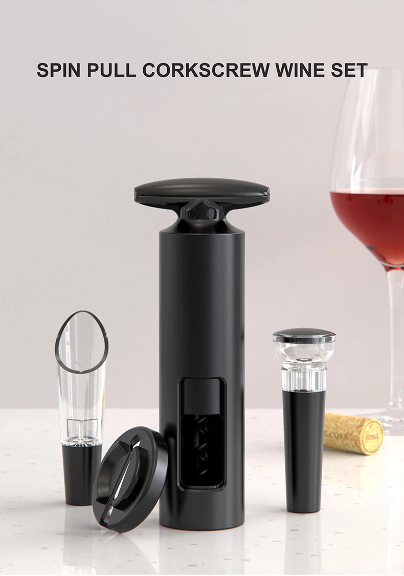 Eco-Friendly 4pcs Customized Size Wine Opener Set Plastic Cork Screw with Price Display Wine Bottles Includes Logo Customization
