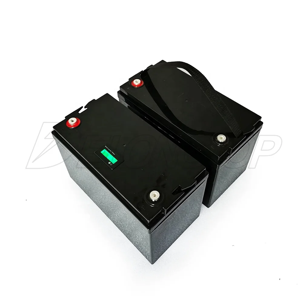 Factory cheap price 12v deep cycle solar RV battery 12.8v LiFePo4 100ah battery pack with 4S 100A BMS