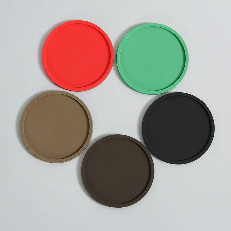 Custom Personalized Cup Round Tea Soft 3D PVC Coasters