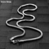 4 mm Wide Silver