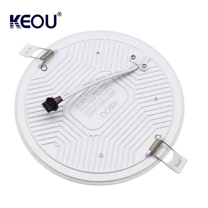Round Surface Mounted Recessed Ceiling Panel Downlight 24w Led Panel Light Color Frameless Led Lamp