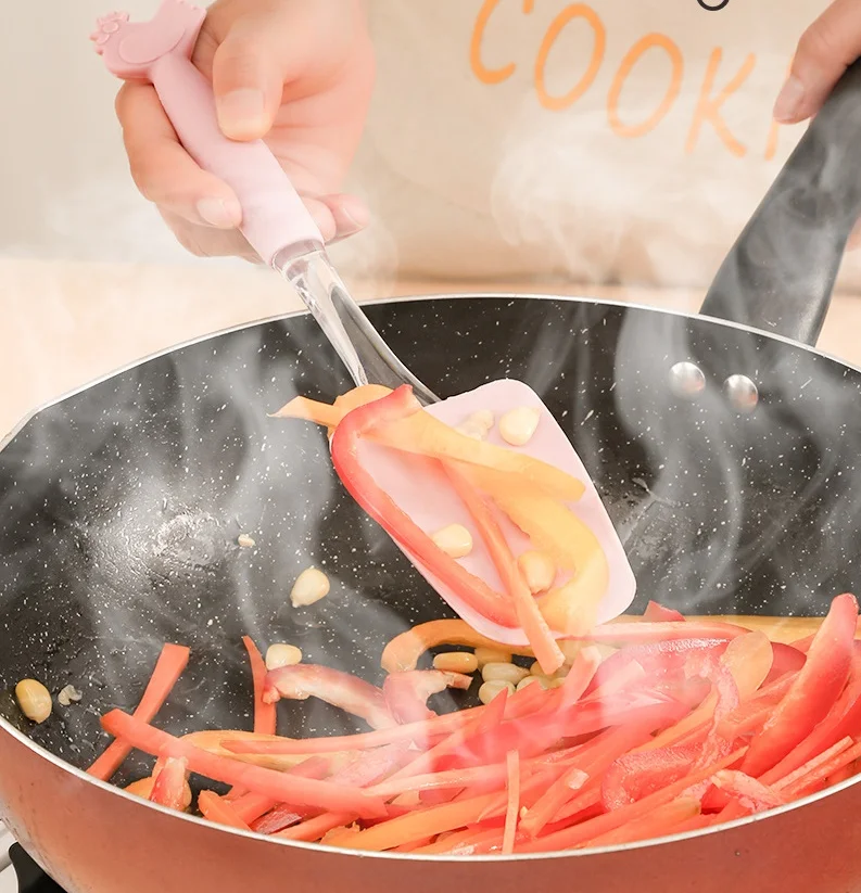 product heat resistant kitchenware silicone pastry spatula basting brush whisk set for cooking baking mixing-2