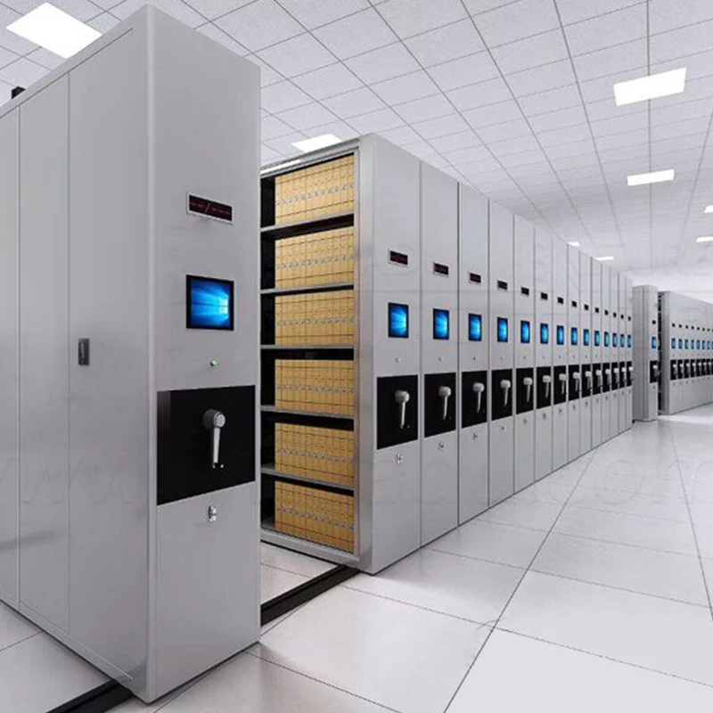 Compact Archive Cabinet Metal Shelves Dense Frame Heavy Office Furniture File Storage Mobile Cabinet Mobile Archive Cabinet