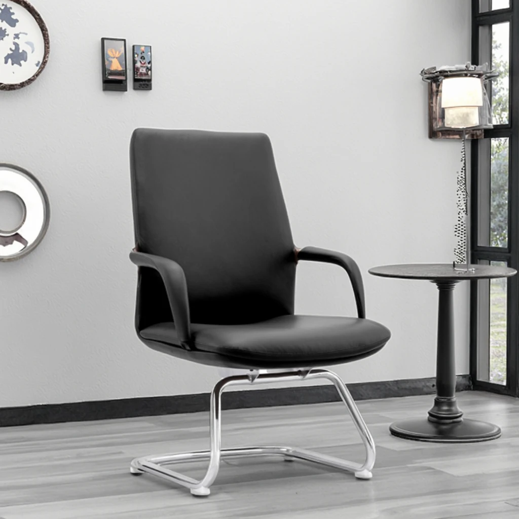 Industrial Iron Frame Executive Office Chair with Removable Cushion Pad Adjustable Height Modern Design for Hotel Reception Use 4