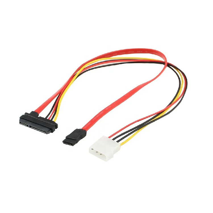 Какие провода нужны для подключения жесткого диска New Arrival 15+7 Pin Power/data To 4 Pin 600 Mb/sec Ide Power Sata Data Cable Sa