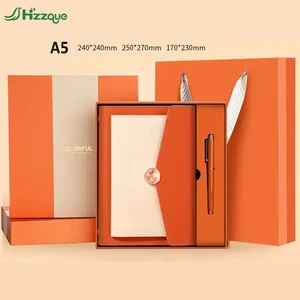 Business Loose Leaf Binder Notebook Customizable,leather Journals Custom logo A5 Notebook Customized Office Notebook Gift Set