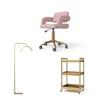 Sedia+lampada+carrello portautensili