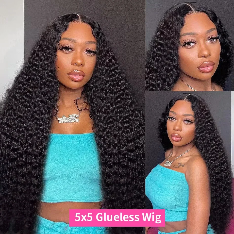 250% Loose Deep Wave Brazilian Water Wave Lace Closure Wig Human Hair_voghion.com