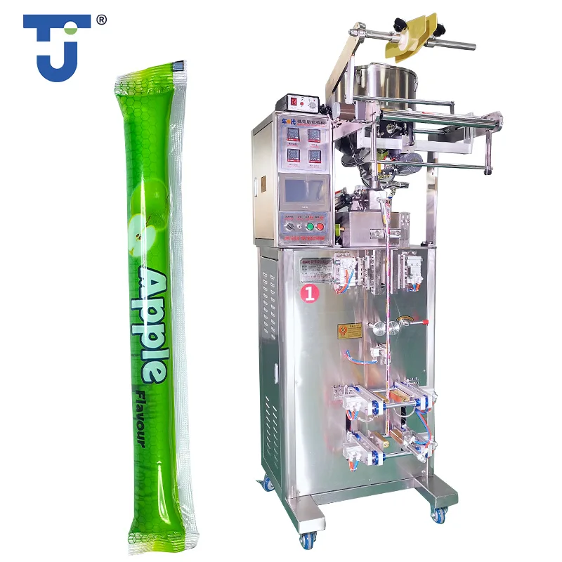 Factory Packing Fruit Juice Honey Filling VFFS Roll Automatic Multi-function Packaging Machine Jelly Pudding Stick Ice Candy Pop
