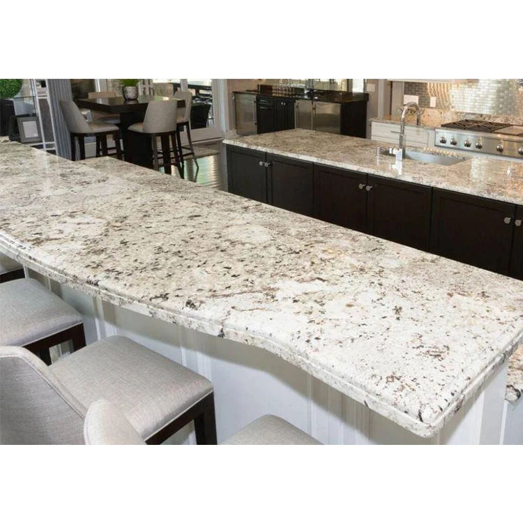 Newstar Fabricated Natural Stone Kitchen Slab Spring Alaska White