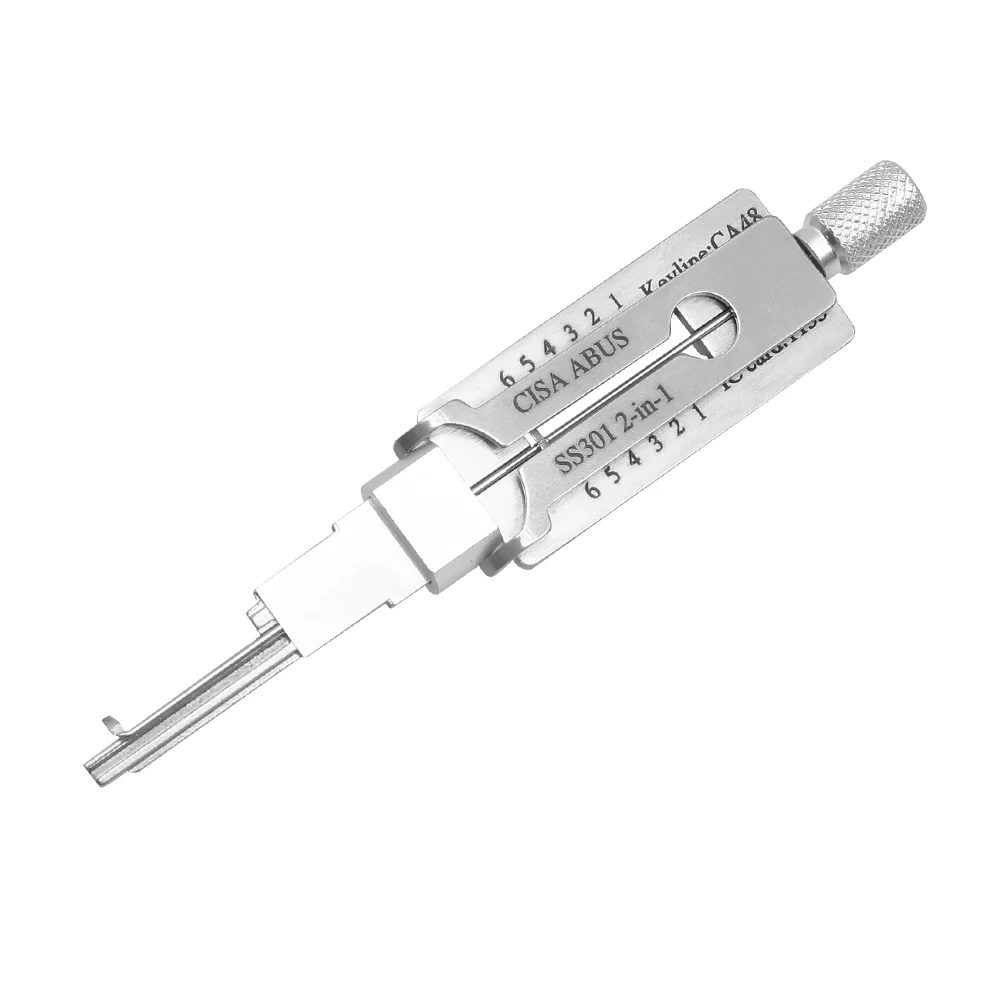 2024 New CISA SS301 Civilian Lishi 2in1 Lock Pick Steel Locksmith Tool for Door Unlock for Door Locks