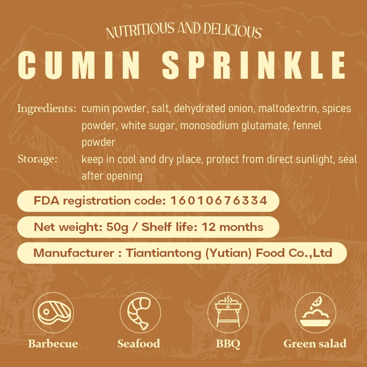 Mcsino Chinese Production Of Ground Cumin Seasoning Mix Powder For