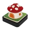 Panoramic Mushroom House Red - English