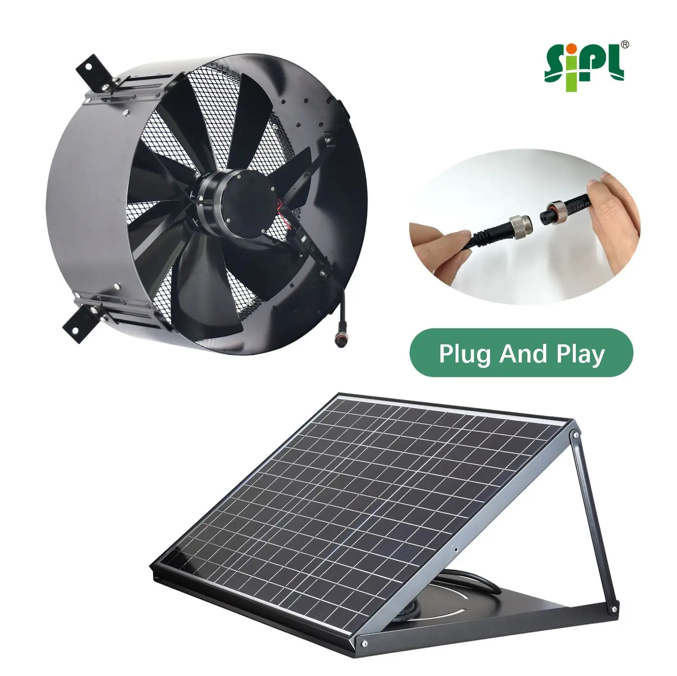 Energy Saving Greenhouse Cooling with Solar Vent Fans