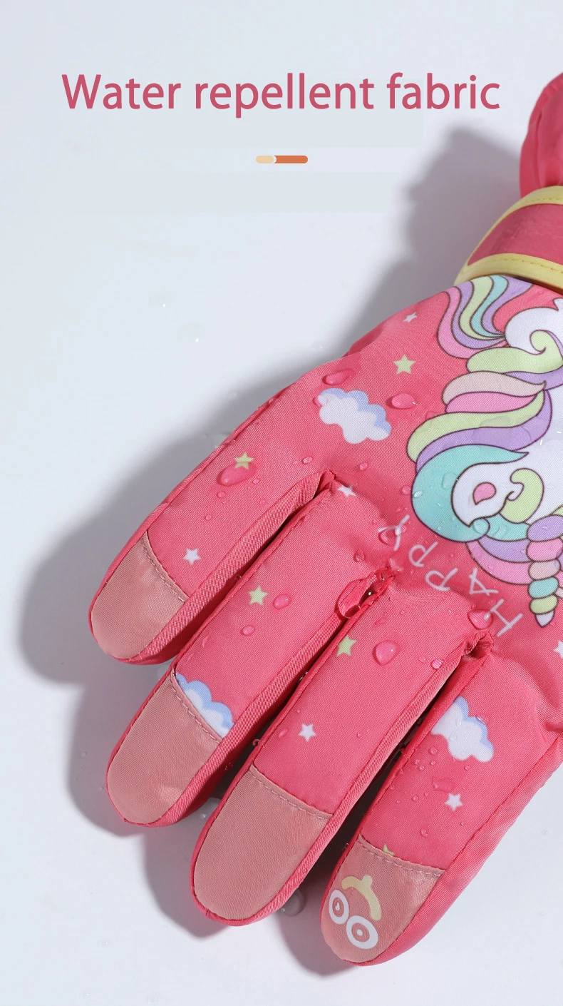 Winter Cute Ski Children Gloves & Mittens Student Riding Warm