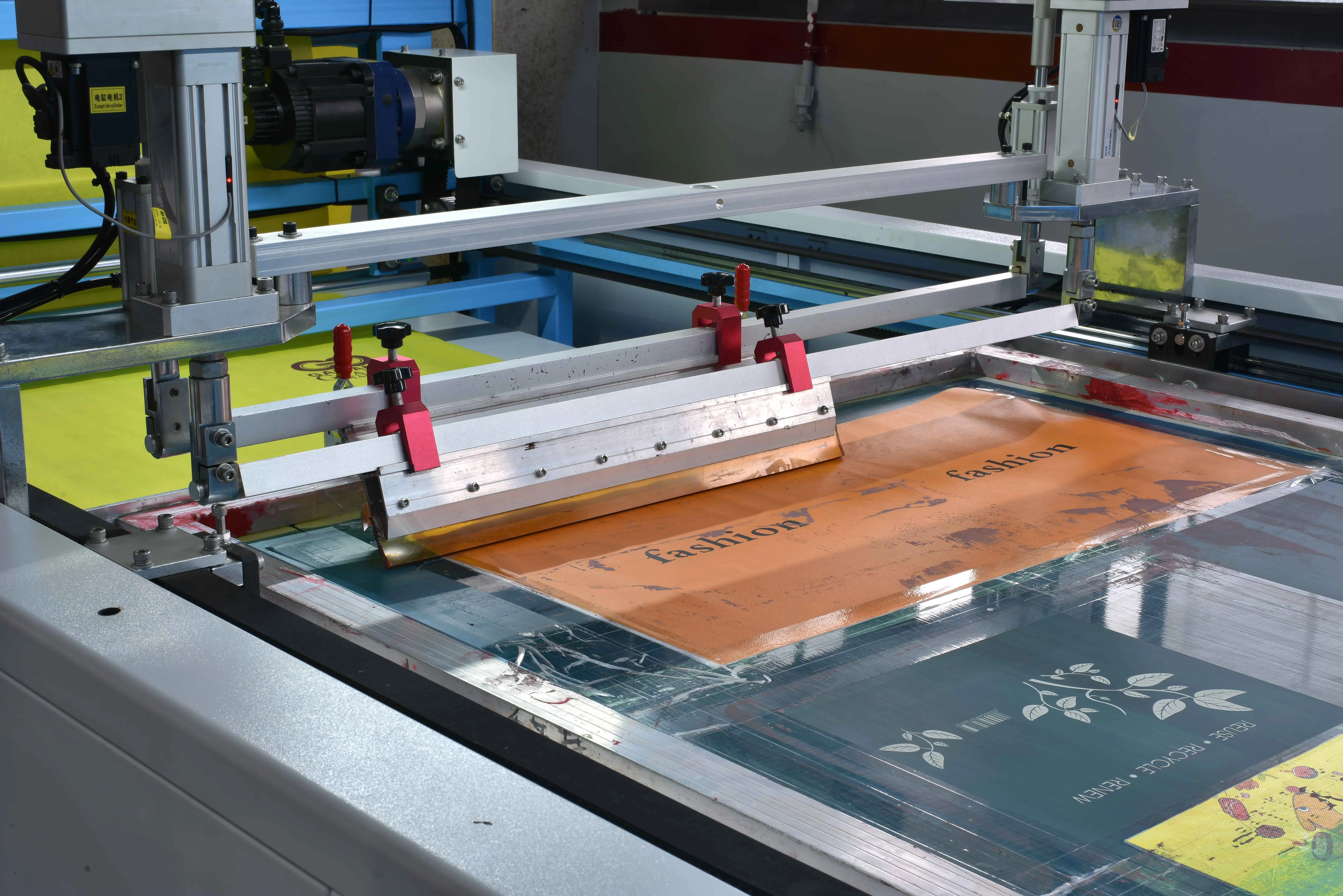 ZXH-A1200 Full Automatic 1 Color Sheet Non Woven Fabric Rotary Screen Printing Machine