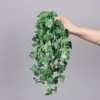 Hoja de tortuga colgante, verde con puntos blancos, 3 unidades.