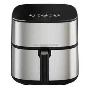 AOJA 2026 Hot Sale Kitchen Household Plastic Smart Air Fryer Home Use 4L 5l 6l 6.5l 7l 8l 9l Electric Digital  White air Fryer