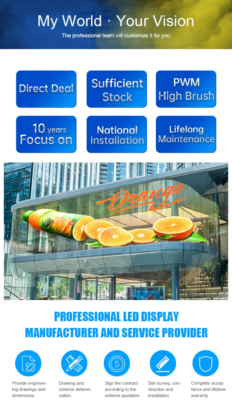 led mesh display screens factories quotation