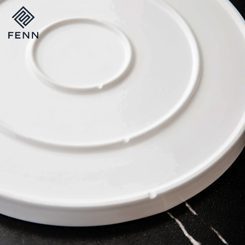 product fenn 12 fashion nordic custom logo restaurant dinning steak slald  plates reactive ceramic colored plates hotel porcelain plate-60