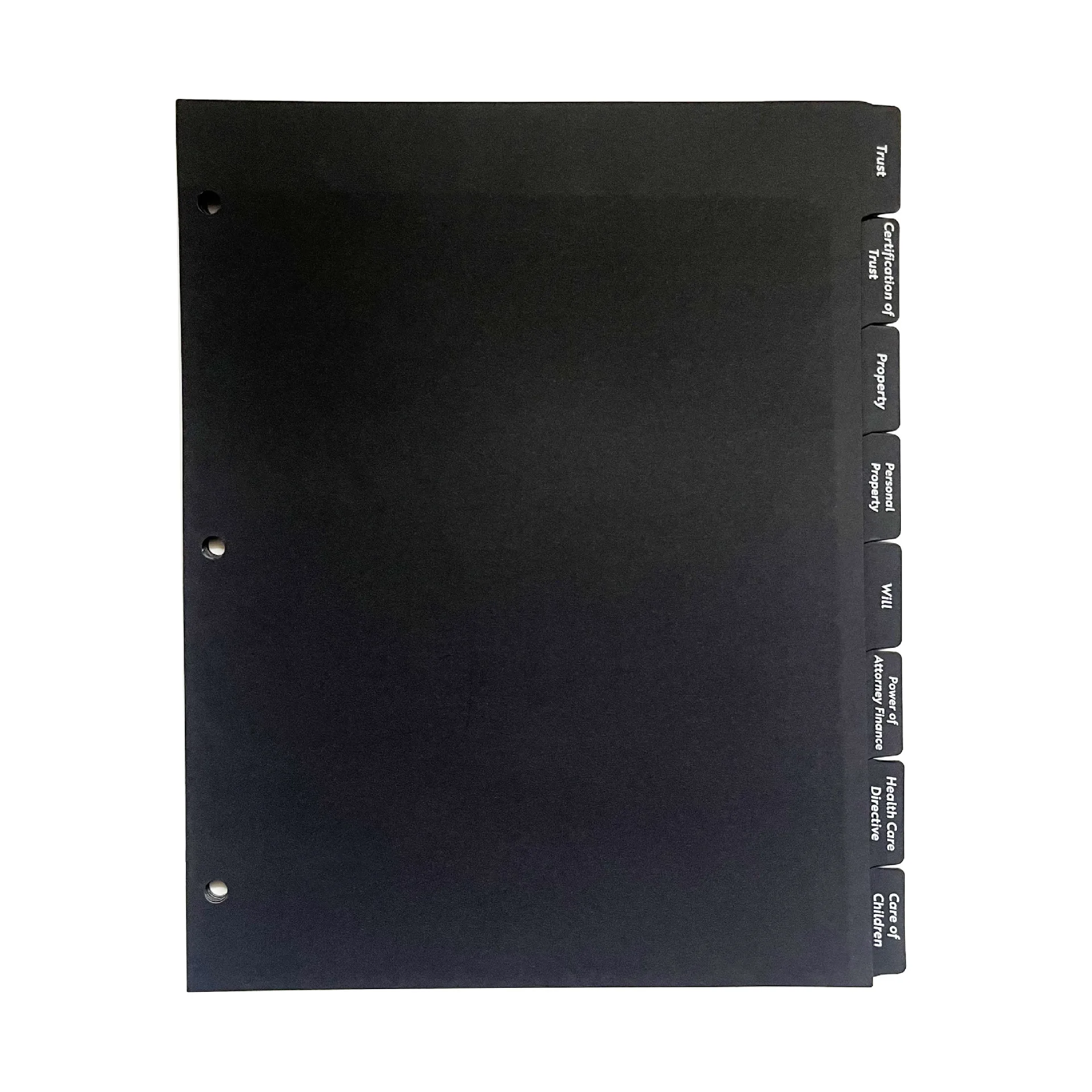 Removable A4 Paper Indexing Pages Separator Custom 3 Ring Binder Tab ...