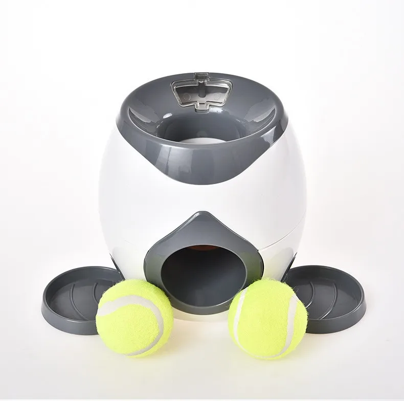 Pet Interactive Toy Ball Machine Dog Teasing Toy Puppy Thrower Ball Launcher Pet Tennis Snack Reward Machine