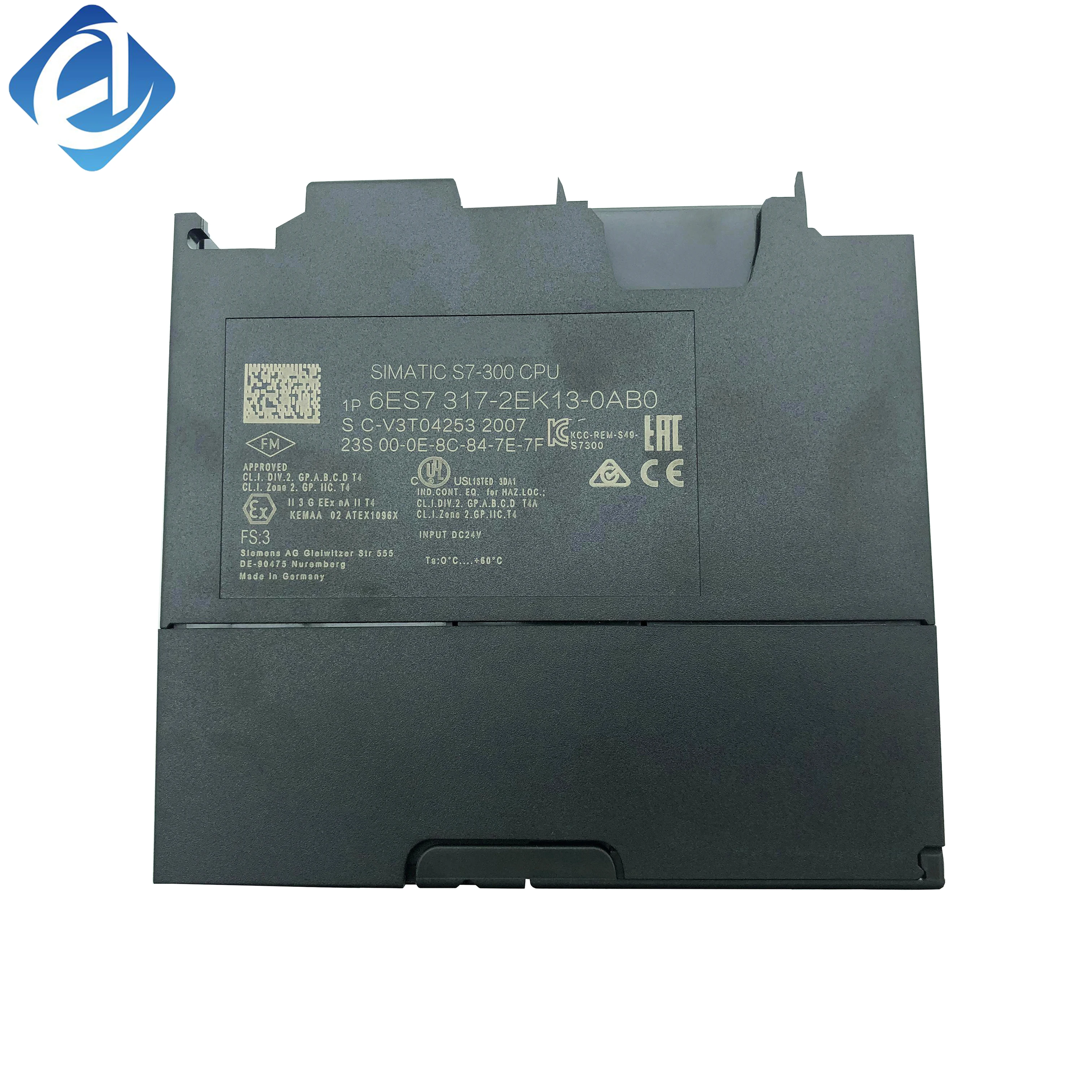 New Original 6ES7 317-2EK13-0AB0 6ES7317-2EK13-0AB0 SIMATIC S7‑300 CPU 317‑2 PN/DP. For high‑performance automation tasks. Supports PROFIBUS DP & PROFINET, large program/data memory, fast processing, dual interfaces,