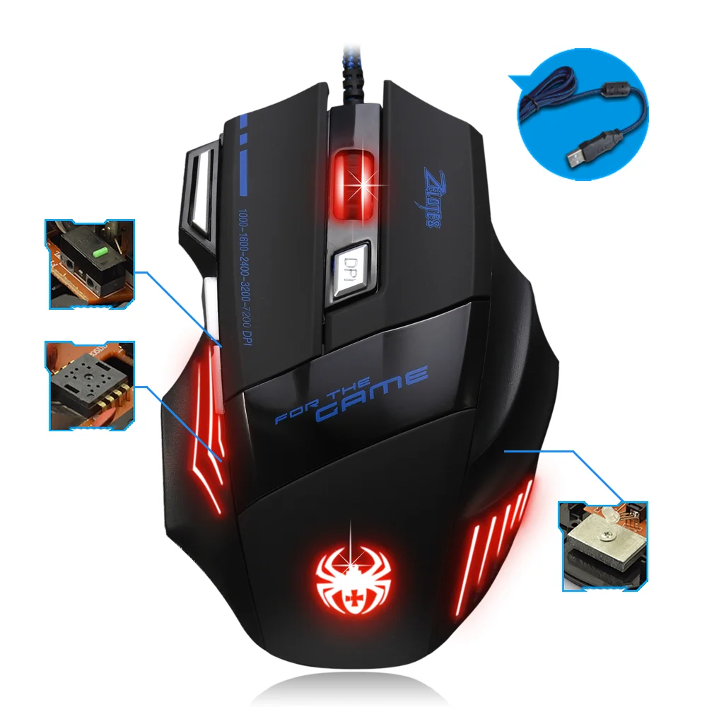 2021 NEW ARRIVAL  5500 DPI RGB 7D GLOWING GAMING MOUSE for COMPUTER