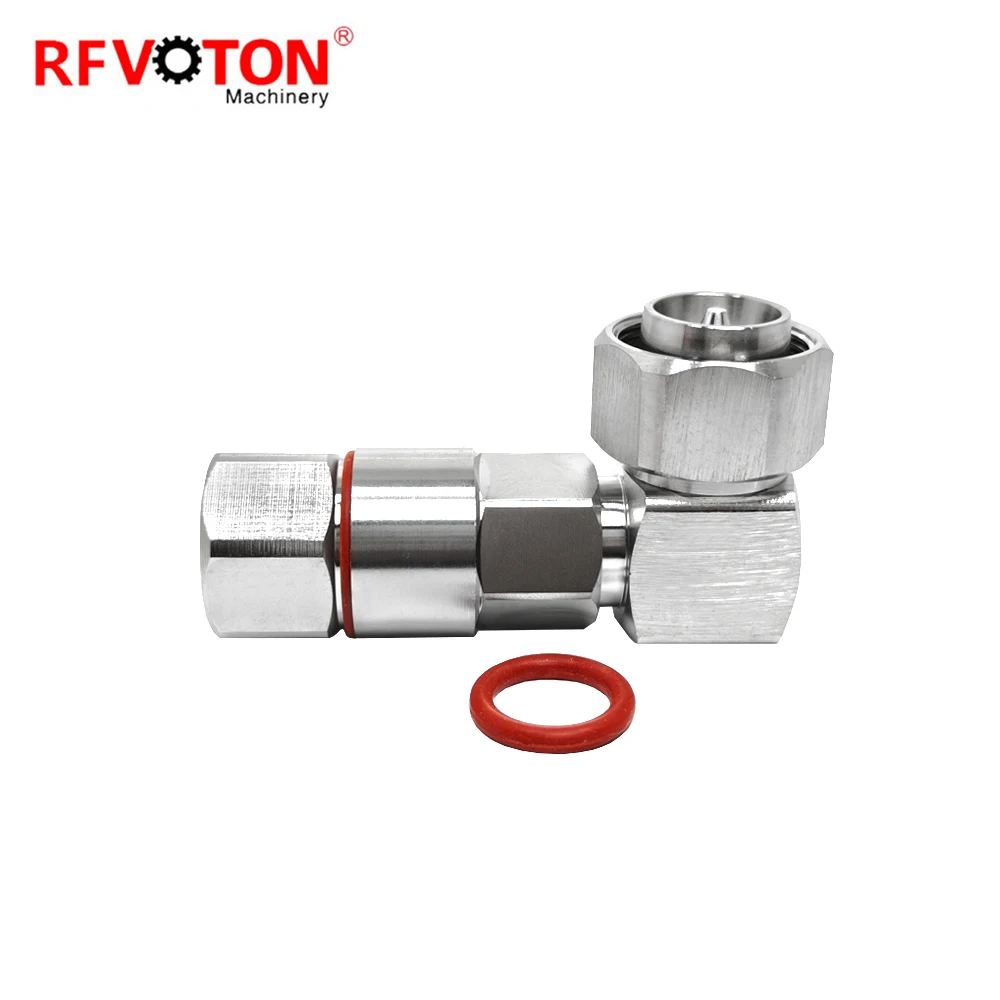 Factory L20 4.3/10 DIN Male Plug Macho 4.310 Right Angle 90 Degree Clamp Screw for 1-2 Feeder LDF4-50A Coaxial Cable Connector