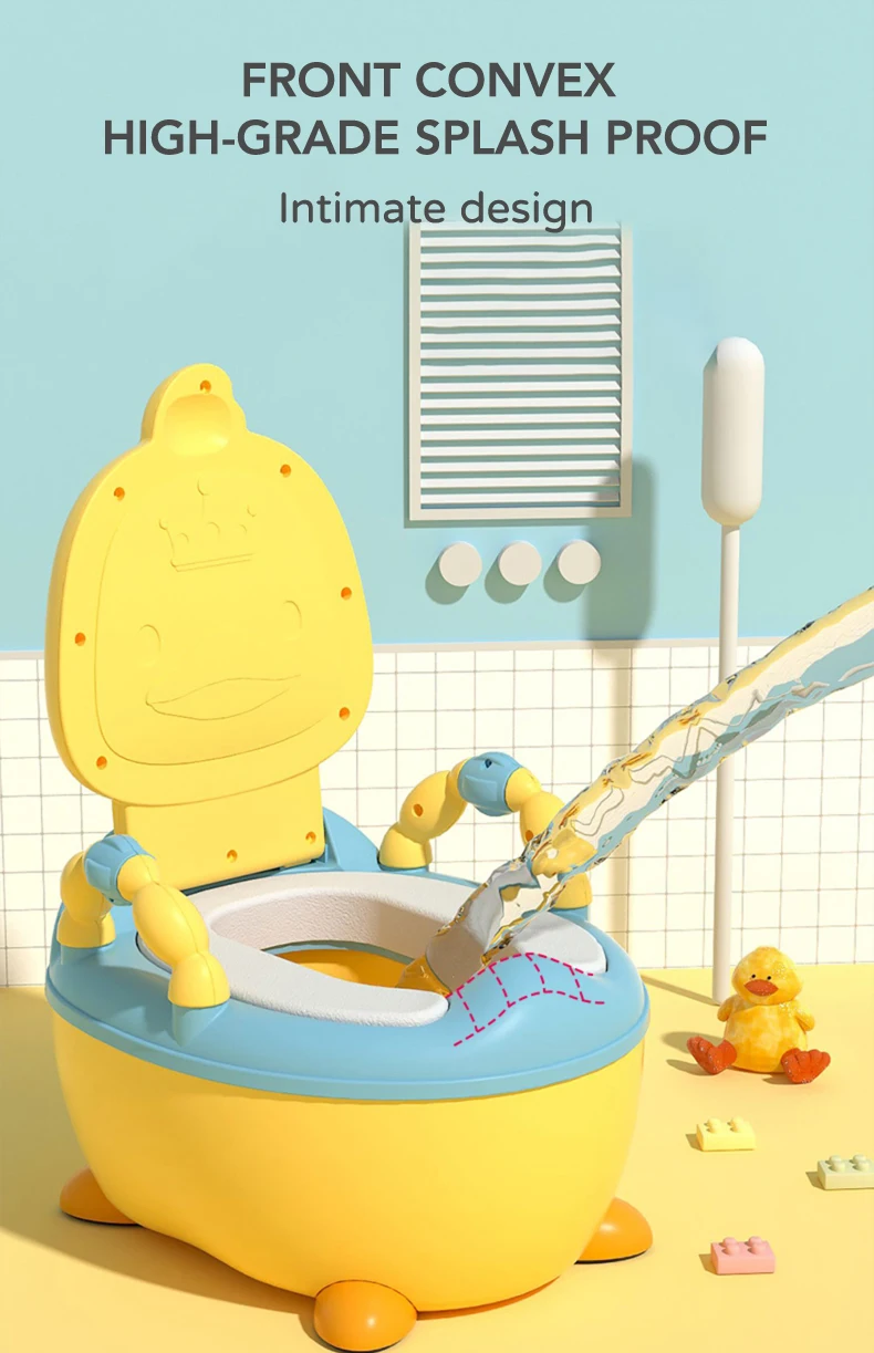 Baby And Kids Cute Plastic Cartoon Duckling Potty Training Toilet Seat ...