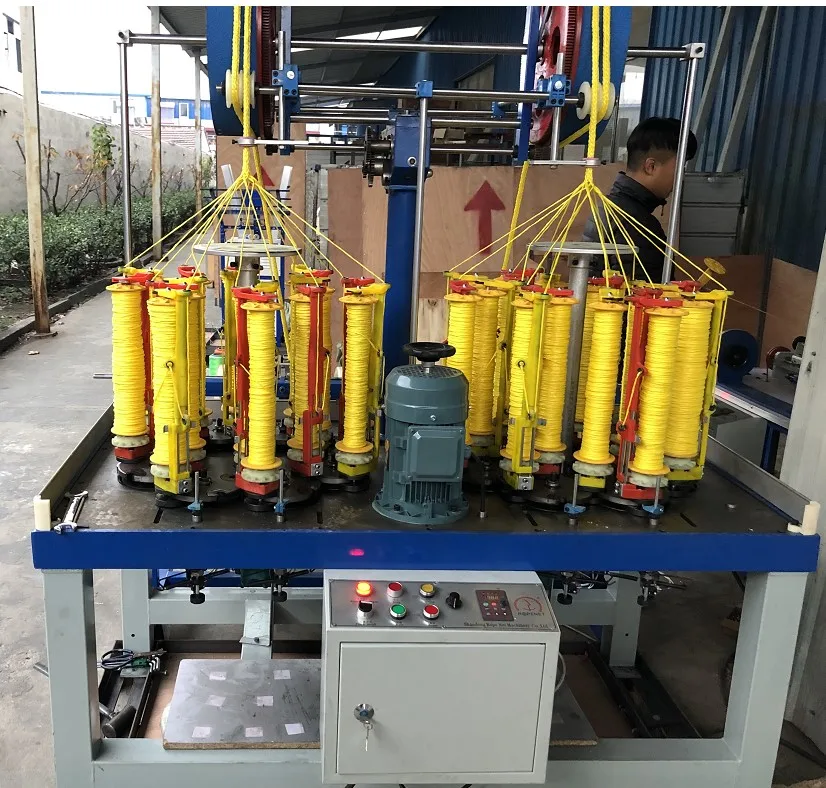 High Speed 16 32 48 Spindle Polyester Shoelace Draw String Cord Rope Braiding Machine