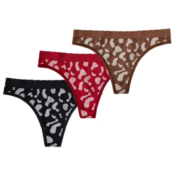 Cow Pattern Panty Women Skin Friendly Good Quality Comfortable Seamless Sexy Thong Women's Panties Breathable Women's Underwear