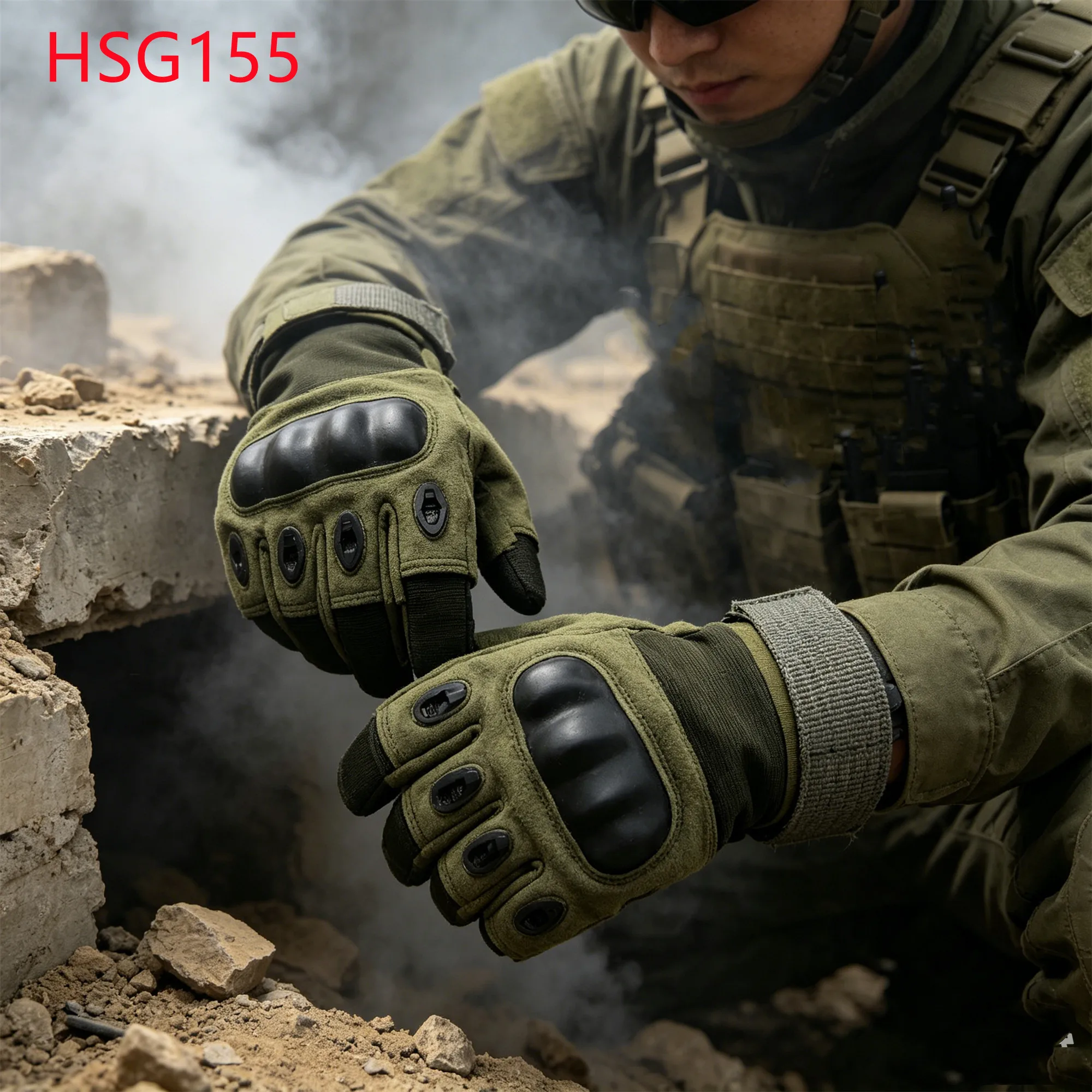 LXG,high Altitude Precision Feel Added Durability Green Hunting Gloves Training Snag Proof Tactical Gear Gloves for Sale HSG155