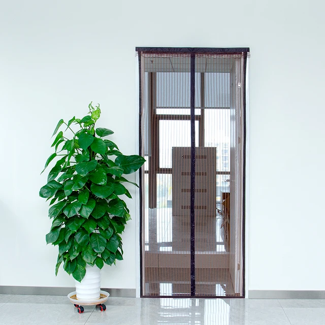 Hot-Selling Customizable LLIN Magnetic Mosquito-Proof  Treated Screen Curtain Magnetic Door Curtain