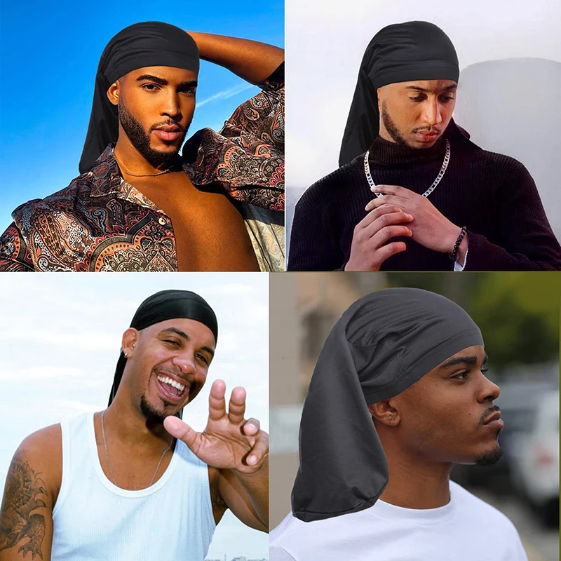 Unisex Dreadlock Cap Dreadlock Spandex Cap Long Hair Dreads Head Wrap Sleep Bonnet Full Cover Hair Bonnet