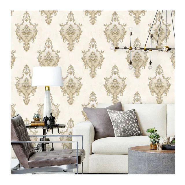 Home Decorative Wallpaper Glitter Effect Interior Wallpaper Rolls Non-Adhesive PVC Wallpaper
