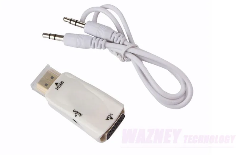 VGA To HDMI-Compatible Converter Adapter VGA Male To HDMI Female Cable With 3.5mm Audio Port HD 1080P VGA Adapter For PC Laptop To HDTV Projector Buy Cheaply On - View #6