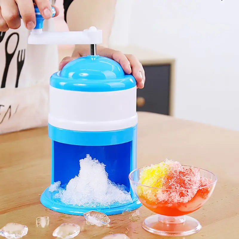 Snow Cone Maker Ice Portable Hand Crank Manual Ice Crusher Household Ice Shaver Snow Cone Maker Kitchen Tool 