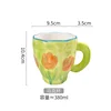 High-end hand-painted mug-tulip